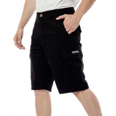 BEE UNUSUAL RIPSTOP CARGO SHORTS BLACK