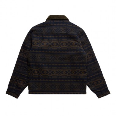 BILLABONG BARLOW SHERPA JACKET DARK BROWN