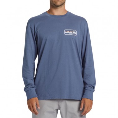 BILLABONG WALLED LS TEE SLATE BLUE