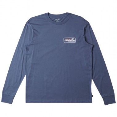BILLABONG WALLED LS TEE SLATE BLUE