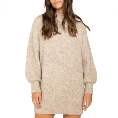 BILLABONG EAST COAST LS DRESS KHAKI