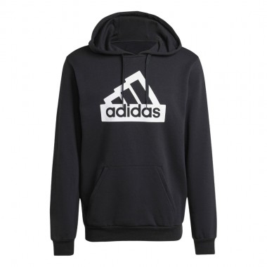 ADIDAS MODERN ESSENTIALS GRAPHIC HOODIE BLACK