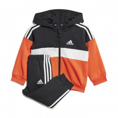 ADIDAS TIBERIO 3S COLORBLOCK INF TRACKSUIT BLACK/BRIRED/WHITE