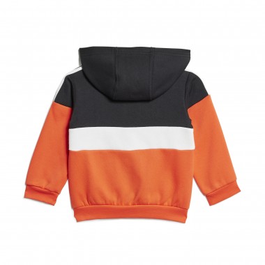 ADIDAS TIBERIO 3S COLORBLOCK INF TRACKSUIT BLACK/BRIRED/WHITE