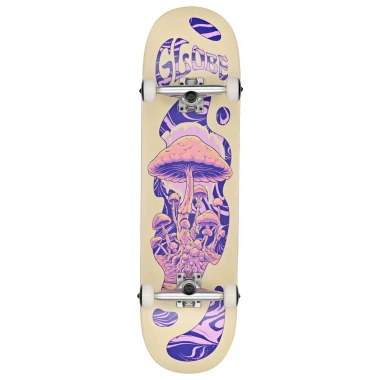 GLOBE G1 MIND EXPANSION COMPLETE SKATE OFF-WHITE/PURPLE 8.5