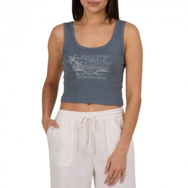 SALTY CREW A FRAME W TANK FIN BLUE