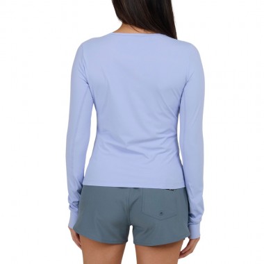 SALTY CREW ALPHA W LS RASHGUARD VIOLET BLUE