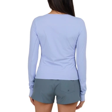 SALTY CREW ALPHA W LS RASHGUARD VIOLET BLUE