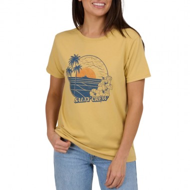 SALTY CREW BEACH SCENE B.F W TEE DUSTY GOLD