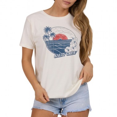 SALTY CREW BEACH SCENE B.F W TEE OFF WHITE