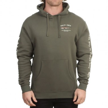 SALTY CREW BRUCE HOODIE DUSTY OLIVE