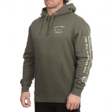 SALTY CREW BRUCE HOODIE DUSTY OLIVE