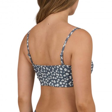SALTY CREW FALLING FLORAL BANDEAU FIN BLUE