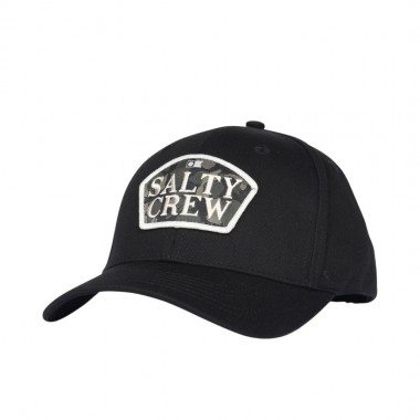 SALTY CREW FILLER UP 6 PANEL CAP BLACK
