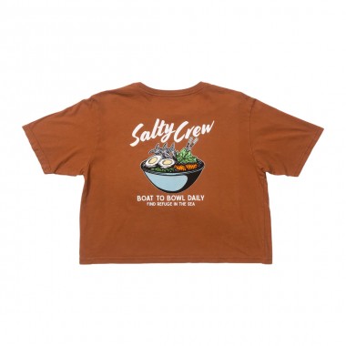 SALTY CREW FISH BOWL CROP W TEE SIERRA