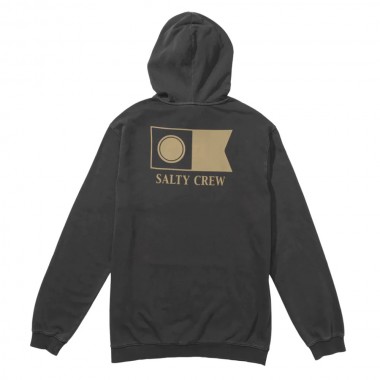 SALTY CREW FLAGSHIP VINTAGE HOODIE VINTAGE BLACK