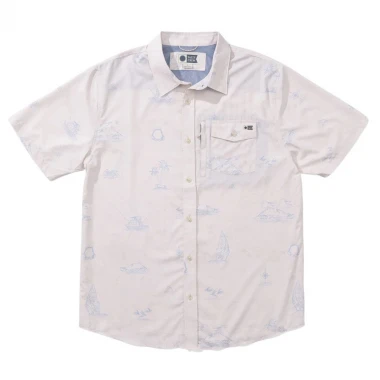 SALTY CREW HELMSMAN UV SS SHIRT OYSTER