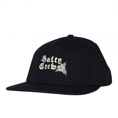 SALTY CREW HOPPER 5 PANEL CAP BLACK