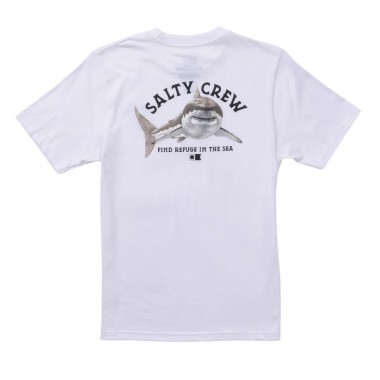 SALTY CREW LURKING BOYS SS TEE WHITE