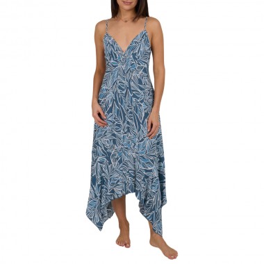 SALTY CREW MAINLAND MIDI DRESS FIN BLUE