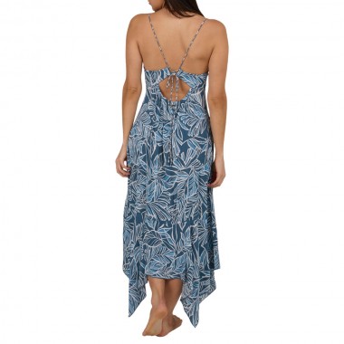 SALTY CREW MAINLAND MIDI DRESS FIN BLUE