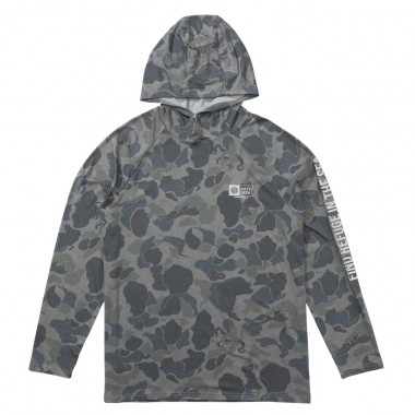 SALTY CREW MARINER LITE UV HOODIE SAND CAMO