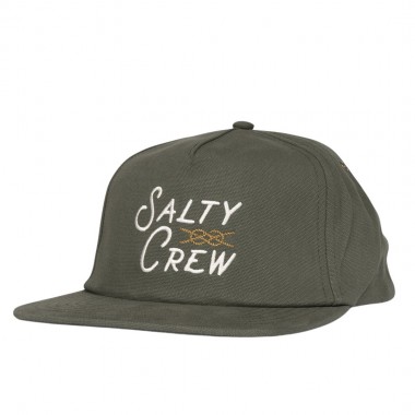SALTY CREW SPLICE 5 PANEL CAP OLIVE