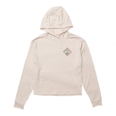 SALTY CREW TIPPET FILL W LS TECH HOODIE OATMEAL