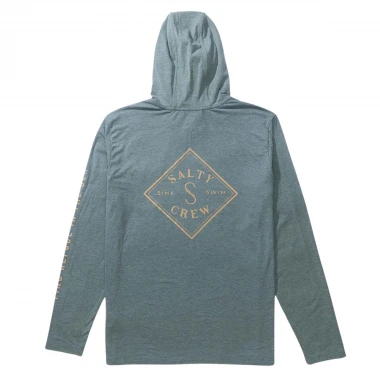 SALTY CREW TIPPET POCKET UV HOODIE DEEP SEA