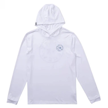 SALTY CREW WATERMARK LS HOODED SUNSHIRT WHITE