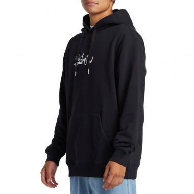 QUIKSILVER DNA IMPAIRED LOGO HOODIE BLACK