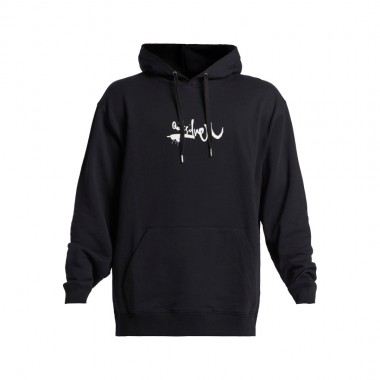 QUIKSILVER DNA IMPAIRED LOGO HOODIE BLACK