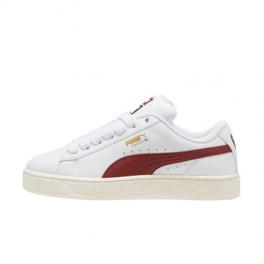 PUMA SUEDE XL LEATHER SHOES PUMA WHITE-INTENSE RED