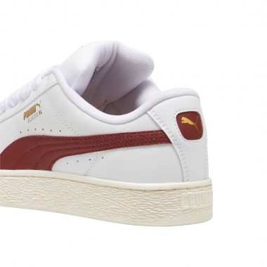PUMA SUEDE XL LEATHER SHOES PUMA WHITE-INTENSE RED