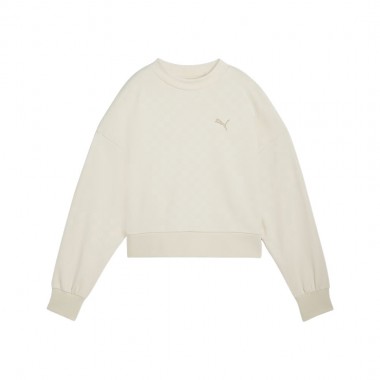 PUMA CLASSICS OVERSIZED W CREW ALPINE SNOW