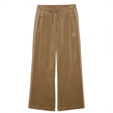 PUMA T7 OVERSIZED VELOUR TRACK PANTS OAK BRANCH