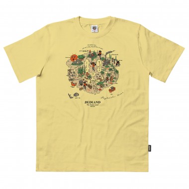 THE DUDES DUDLAND T-SHIRT CUSTARD