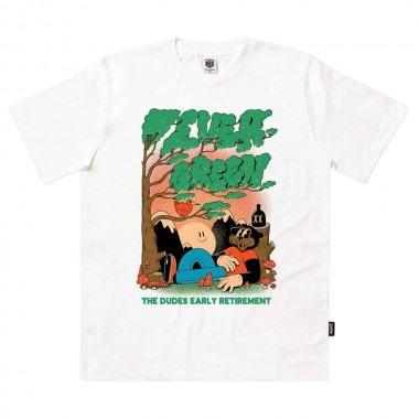 THE DUDES EVERGREEN T-SHIRT WHITE