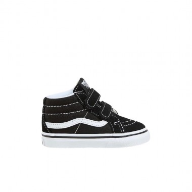 VANS SK8-MID REISSUE HOOK AND LOOP TOD SHOES BLACK/TRUE WHITE