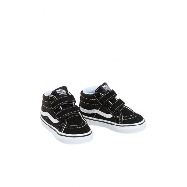 VANS SK8-MID REISSUE HOOK AND LOOP TOD SHOES BLACK/TRUE WHITE