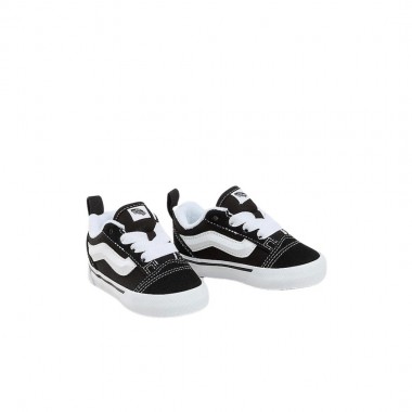 VANS KNU SKOOL ELASTIC LACE TOD SHOES BLACK/TRUE WHITE