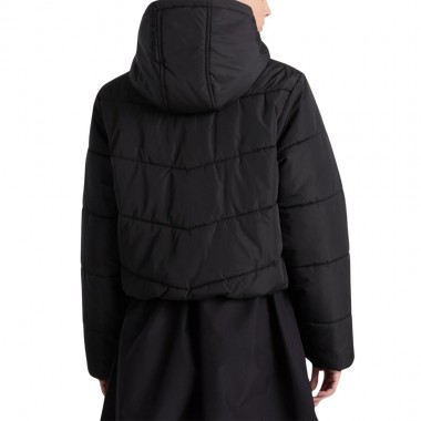 VANS MTE FOUNDRY CROP PUFF HODDED W JACKET BLACK