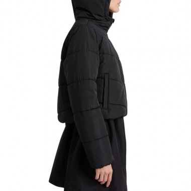 VANS MTE FOUNDRY CROP PUFF HODDED W JACKET BLACK