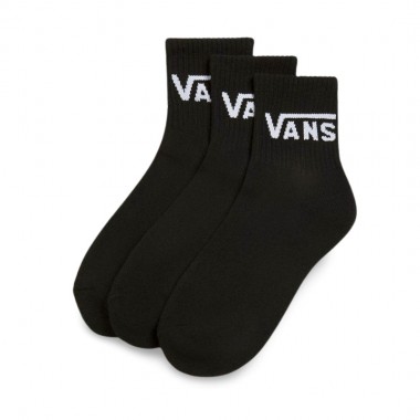 VANS CLASSIC HALF CREW K SOCKS 3-PACK BLACK