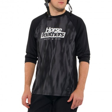 HORSEFEATHERS SPIKE 3/4 BIKE JERSEY HALFTONE/BLACK