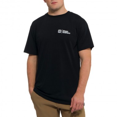 HORSEFEATHERS ROOTER TECH T-SHIRT BLACK