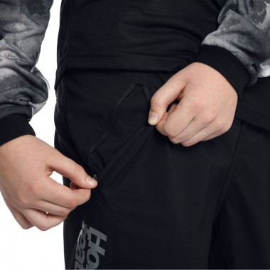 HORSEFEATHERS STOKER YOUTH BIKE SHORTS BLACK