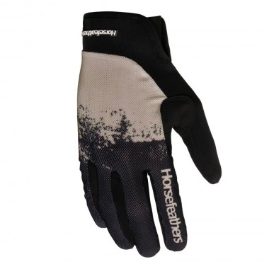 HORSEFEATHERS DIGGER GLOVES BLACK/SILVER BIRCH