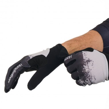 HORSEFEATHERS DIGGER GLOVES BLACK/SILVER BIRCH