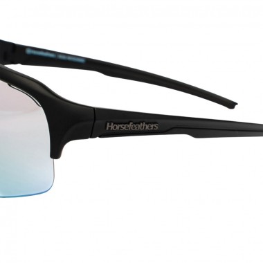 HORSEFEATHERS RECOIL PHOTOCHROMIC SUNGLASSES MT BLACK/MIR GRN